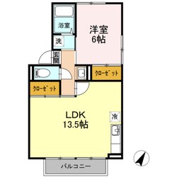 プレジール蓮町の物件間取画像